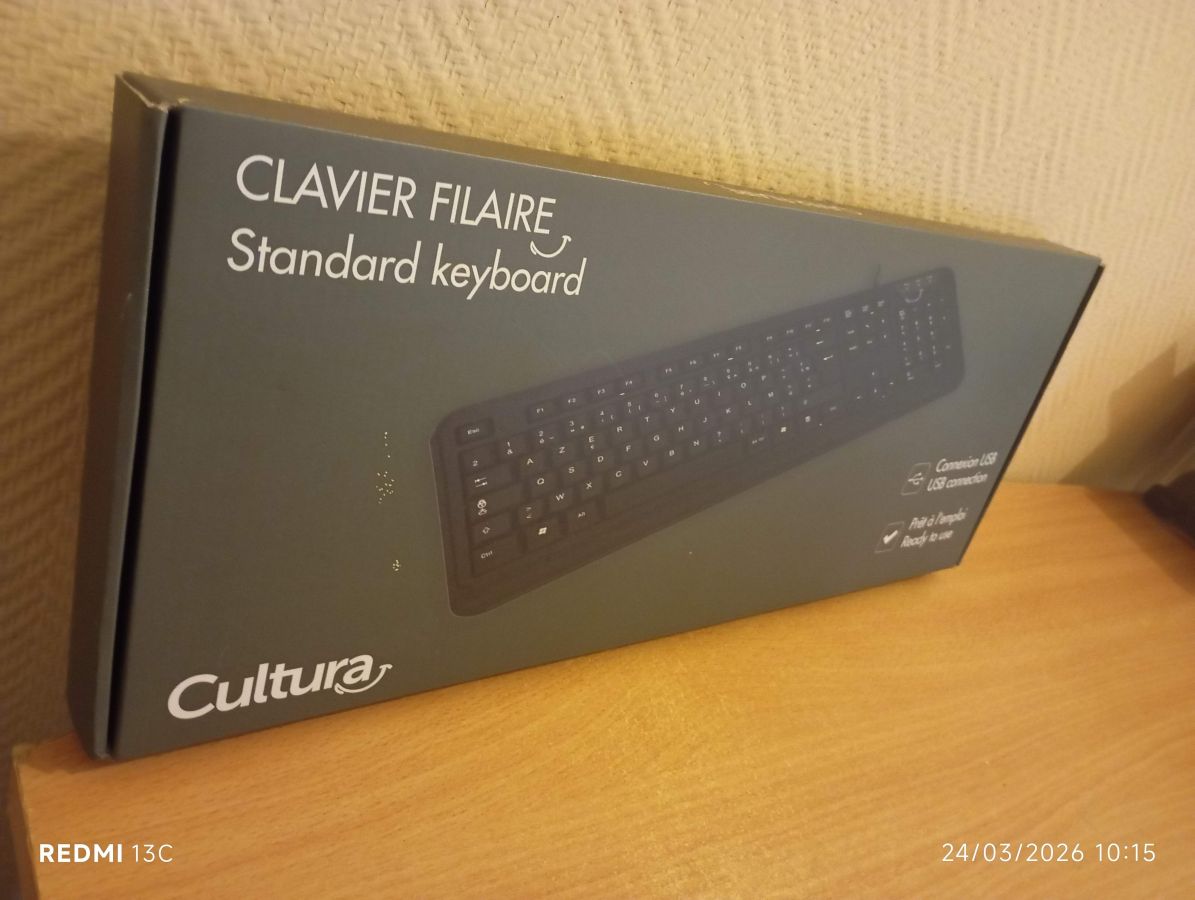 Clavier filaire Cultura Noir
